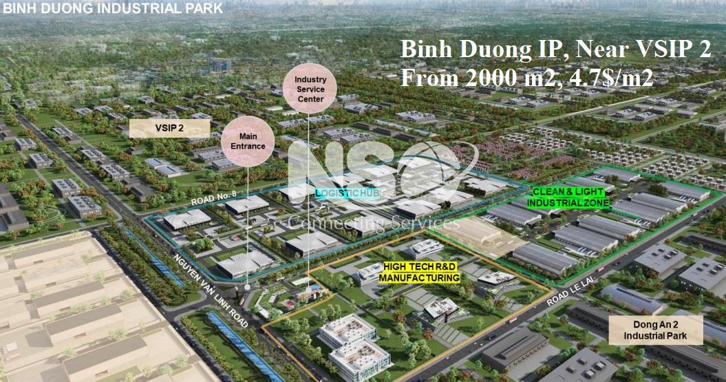 Warehouse for lease in Binh Duong IP