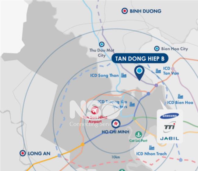 FACTORY FOR LEASE IN TAN DONG HIEP B INDUSTRIAL PARK – BINH DUONG