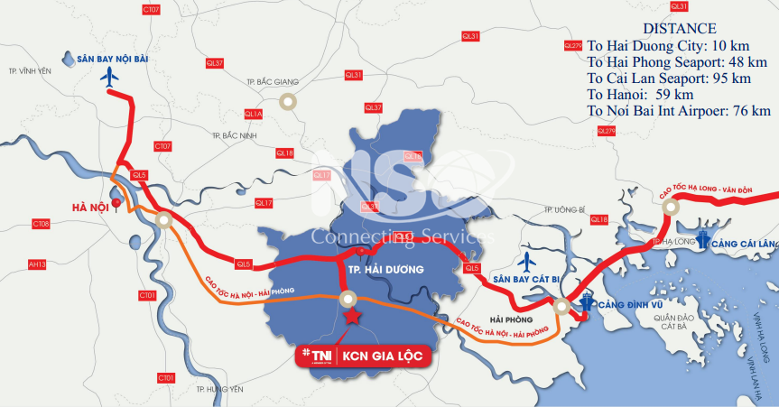 Selling 7.2 hectares in Gia Loc Industrial Park, Hai Duong