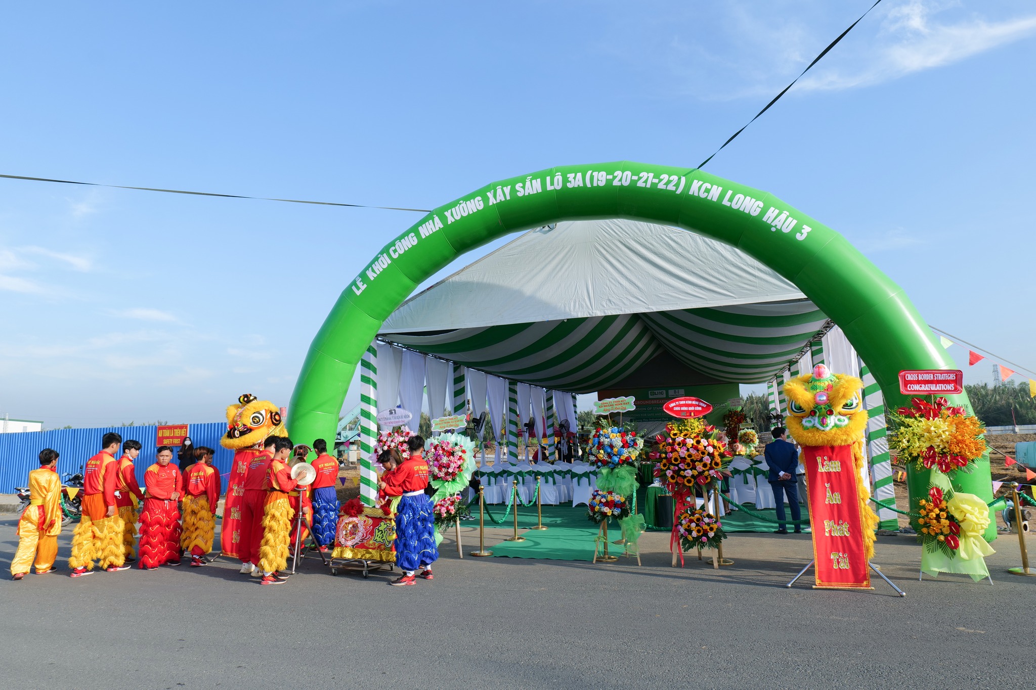 Attended the groundbreaking ceremony of ready-buit factories for lease...