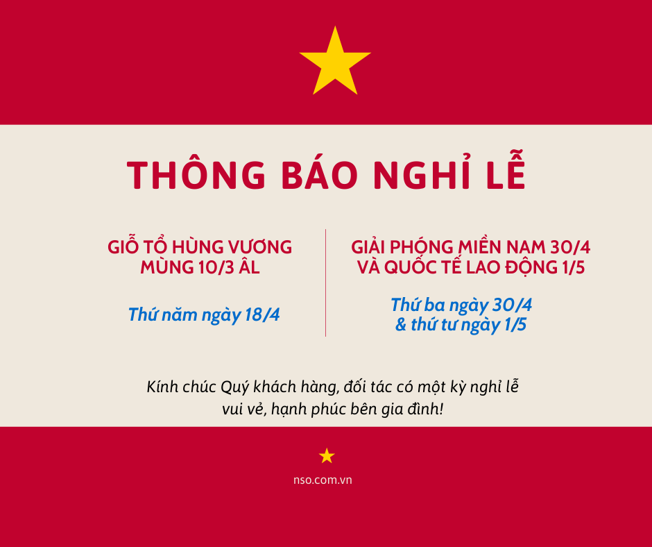 Notice of holiday schedule